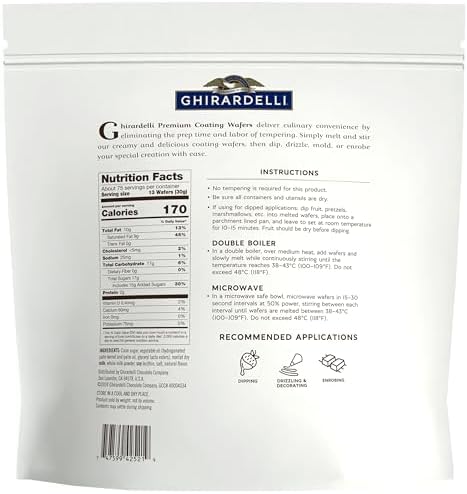 Ghirardelli Premium White Coating Wafers, 5lb Bag