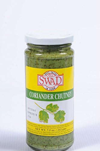 Swad Chutney Coriander 7.5 Ounce (Pack of 3)