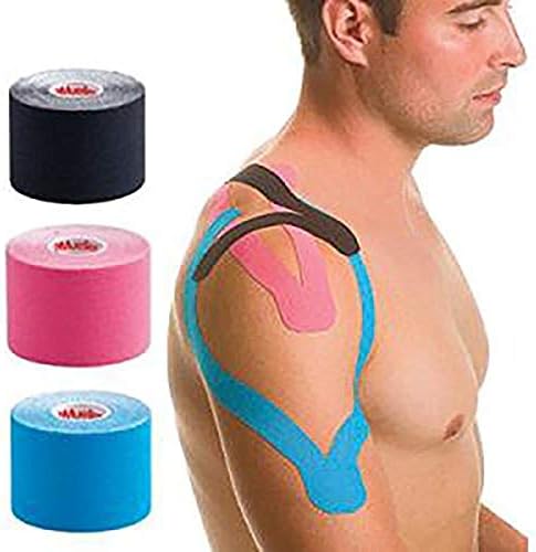 Mueller Kinesiology Tape, Black, Pack of 6