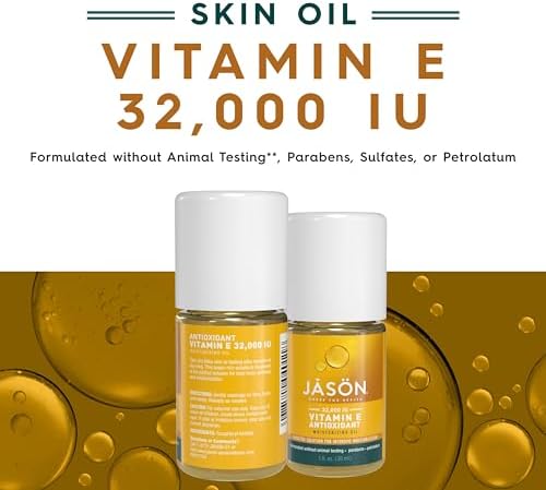 JASON Vitamin E 32,000 IU Moisturizing Oil , For Targeted Solutions, 1 Fluid Ounces