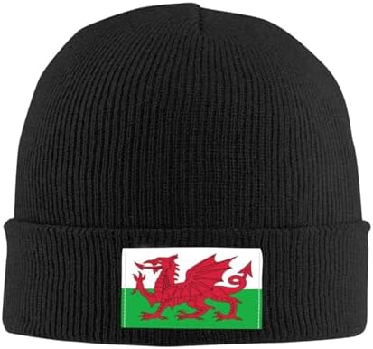 Flag Beanie Hat for Women Men Winter Warm Patriotic Knitted Hat Soft Stretchy Ski Beanie Cap Unisex Skull Caps