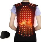 Telusu Magnetic Therapy Health Care Lumbar Back Brace Tourmaline Self-Heating Waist Support Belt Post Surgery Posture Corrector for Middle Aged and Elderly Men Women Keeping Warm, Black, L/Large