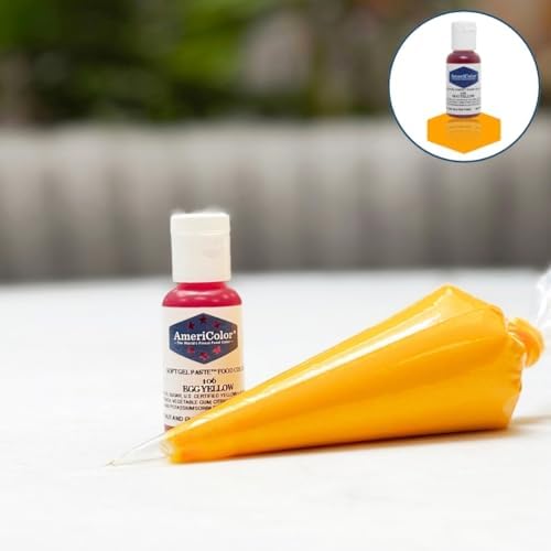 AmeriColor, Egg Yellow, .75 Ounce Bottle, Soft Gel Paste Food Color
