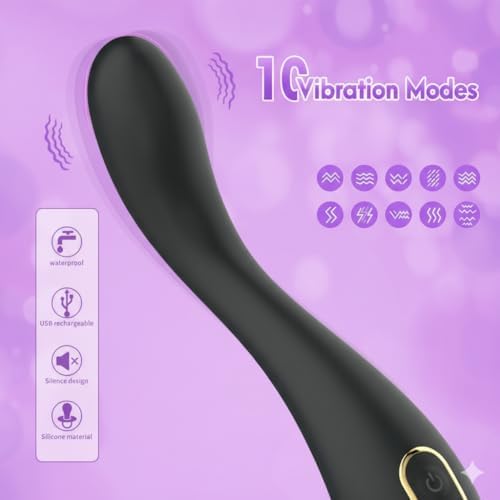 Portable Travel Massage Tool 10 Powerful Modes Small Handheld Electric Massagers for Women
