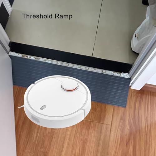 Sweeping Robot Threshold Ramp, 1.2" 2" Rise Wheelchair Ramp Doorway, Non-Slip Indoor Entry Ramp, Rubber Ramp for Car Scooter Home Steps ﻿(Black,2in Rise/80 * 22 * 5cm)