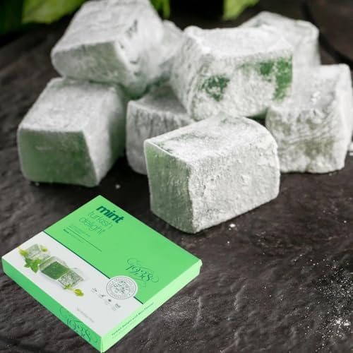 Turkish Delight, Mint Flavored, Eid Sweets - 1.1 lb (500g) x 3 Packet