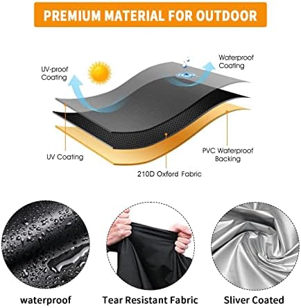 Mobility Scooter Cover, 55inch Wheelchair Cover Waterproof for 3&4 Wheels Electric Mobility Scooter Accessories Outdoor-55"L x 26"W x 36"H