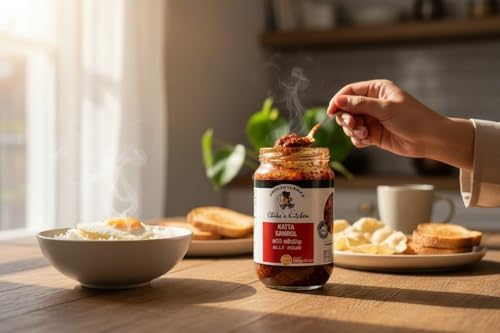 Katta Sambol 350g (12.3oz) by Chiko's Kitchen, Ready to Eat Sri Lankan Spicy Condiment with Maldive fish