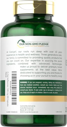 Carlyle Soy Isoflavones Supplement | 200 Capsules | Non-GMO and Gluten Free Formula for Men and Women