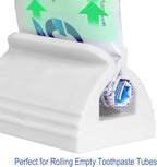2-Pack Plastic Toothpaste Tube Squeezer - Rolling Tube Squeezer Tool, Toothpaste Roller Squeezer for Toothpaste Cream Lotion, Exprimidor De Pasta Dental Household Essentials (Green)