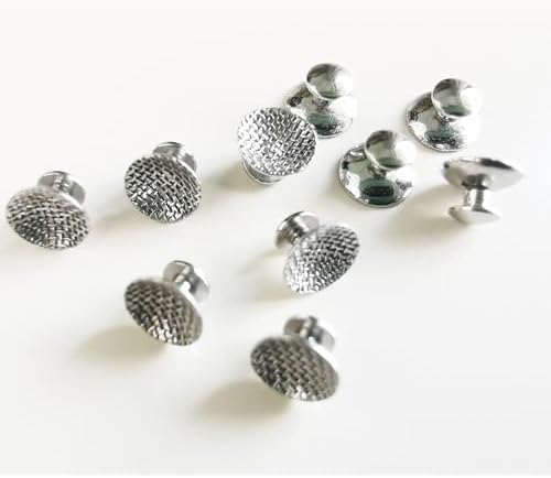 30 Pcs New Dental Lingual Buttons Round 80g Mesh Base Orthodontic Dental Materials Ortho Buttons (Round Button - 30 Pcs)