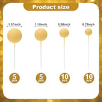 30 PCS Balls Cake Topper DIY Cake Insert Toppers Ball Cake Picks Cupcake Topper for Birthday Party Baby Shower Wedding Cake Decoration（Yellow）