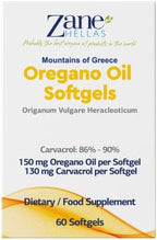 Zane Hellas 130 mg Carvacrol - 150 mg Oregano Oil per Softgel. World Highest Concentration Oregano Oil Capsule. Softgel Contains 30% Greek Essential Oil of Oregano. 60 Softgels.