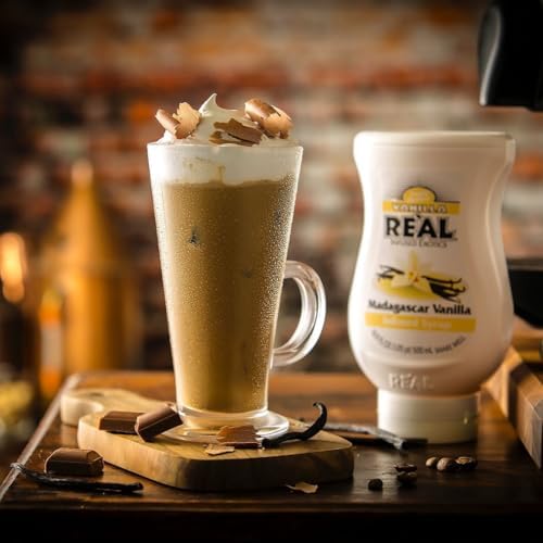 Vanilla Reàl Infused Exotics, Madagascar Vanilla Infused Syrup, 16.9 FL OZ Squeezable Bottle