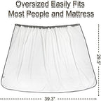 Large Bamboo Wearable Incontinence Bed Pads Washable - Adult Diaper Skirt for Highly Absorbency - Washable Bed Mats for Bedwetting - Reusable Incontinence Bed Mattress Mats for Adults,Dog,Kids