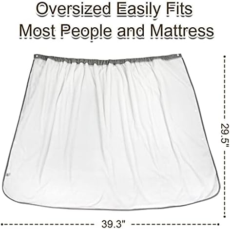 Large Bamboo Wearable Incontinence Bed Pads Washable - Adult Diaper Skirt for Highly Absorbency - Washable Bed Mats for Bedwetting - Reusable Incontinence Bed Mattress Mats for Adults,Dog,Kids