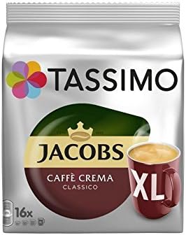 Tassimo Jacobs Caffè Crema Classico Xl (16 servings) (Pack of 4)