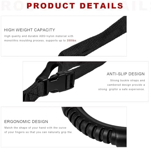 Car Adjustable Grab Handle, Standing Aid Safety Handle Vehicle Door Support Grab Bar, Portable Nylon Grip Auto Handles Mobility Assist Device for Elderly Disabled, Car Accessories