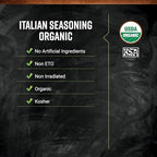 Frontier Co-op Organic Italian Seasoning 1lb - Bulk Dried Oregano, Thyme, Rosemary, Basil, Sage and Marjoram - Wholesale Spices and Seasonings