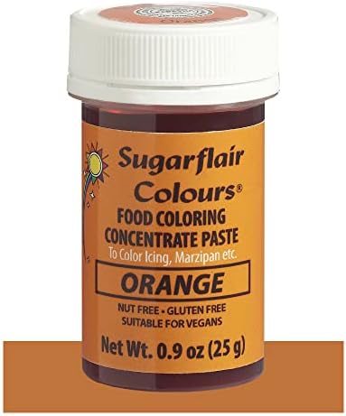 Sugarflair Food Coloring Concentrate Paste, 25 Grams Orange
