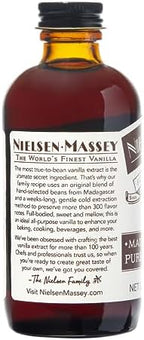 Nielsen-Massey Madagascar Bourbon Pure Vanilla Extract for Baking and Cooking, 4 Ounce Bottle