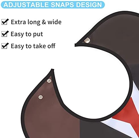 TaTazon Adult Bibs, Bibs for Men Eating Washable, Reusable Adult Clothing Protectors with Crumb Catcher
