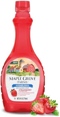 Maple Grove Farms Sugar-Free Strawberry-Flavored Pancake Syrup, 24 Ounce
