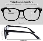 3 Pack Progressive Multifocus Reading Glasses Blue Light Blocking Men Women Spring Hinges Square Computer Readers (3 Mix Color, 2.0)