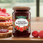 Mackays Scottish Raspberry Preserve Jam 340gm (Pack of 2)| Imported from Scotland | Made with Whole Fruits | Vegan | Gluten-Free | No Artificial Colors or Preservatives