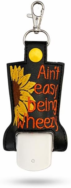 Sunflower Easy Wheezy Inhaler Holder Key Fob