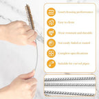 Tube Brush Kit 7pcs Brass Wire Tube Brushes Stainless Steel Bottle Brush Long Handle 11'' Wire Brushes for Cleaning Wire Pipe Tube Cleaner - 6mm/8mm/10mm/12mm/15mm/20mm/22mm