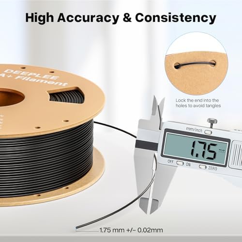 PLA+ 1.75mm 3D Printer Filament, PLA Plus with Dimensional Accuracy +/- 0.02mm, Higher Strength and Toughness, Neatly Wound, No Clogging, Fits for Most FDM 3D Printers, 1KG Sky Blue