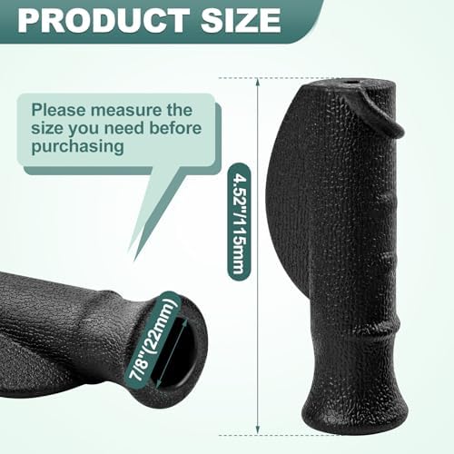 2 Pcs Universal Rollator Hand Grip for Rolling Walker Replacement,Wheelchair, Left and Right Hand Grips for Drive Rollator,Black