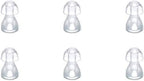 （6pcs/lot）Hearing Aid Ear Tips Silicone Earplug Domes for BTE,ITE and Pocket Hearing Aids Ear Bud Replacements (Small φ8mm)