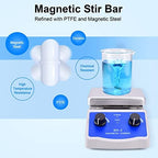 Slendor Magnetic Stirrer Hot Plate Mixer 1000ml Stirring Capacity 5 x 5 inch Max 520°F Hotplate and 100-2000 RPM Stirrer, Stirring Bar & Support Stand Included