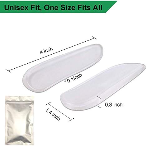 5 Pairs Medial & Lateral Heel Wedge Silicone Insoles - Corrective Adhesive Shoe Inserts for Foot Alignment, Knock Knee Pain, Bow Legs, Osteoarthritis for Men and Women