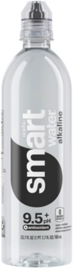 Glaceau Smartwater Alkaline With Antioxidant, 23.7 oz Bottles, 24 Pack