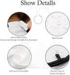 Beard Bib Apron, Beard Trimming Catcher for Men Shaving Hair Clippings Non-Stick Waterproof Grooming Cloth with 3 Suction Cups & A Box Valentines Gifts for Men Him Boyfriend(White)