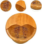 Wood Foot Bath Tub Wooden Household Sauna Foot Tub with Lid Deep Barrel