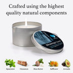LOVE PLAY Massage Oil Candle for Home SPA - Vegan Moisturizing Body Oil Candle for Pure Relaxation - Hydrating Skin Care Massage Oils with Essential Oils (6.76oz) (Relaxing)