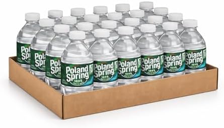 Poland Spring Water Bottles 24 Pack - Small Mini Bottles - Poland Spring 8 oz Bottled Water