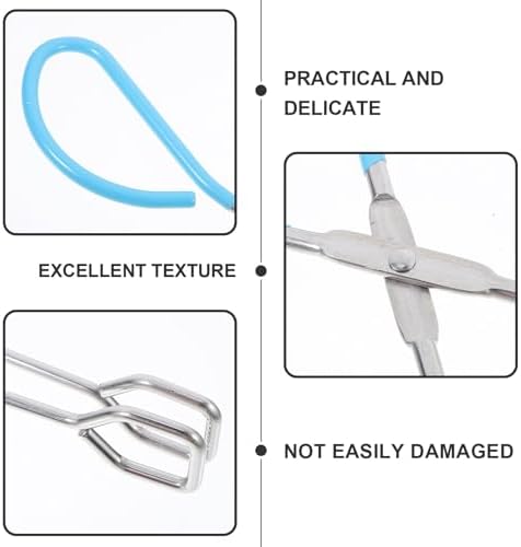 Elderly Butt Wipe Clip Toilet Aid 11-inch Stainless Steel Bathroom Tongs for Self Assist Wiping and Toileting Aid for Disabled Overweight Users