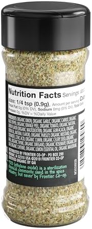 Frontier Co-op Organic Salt - Free All- Purpose Seasoning, 2.5 oz