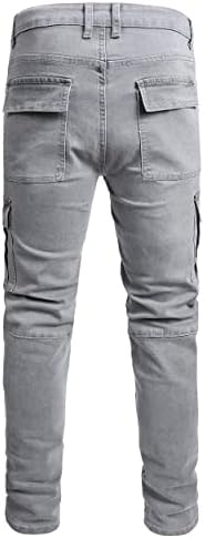 JUNBAOSS Men's Slim Fit Jeans Stretch Ripped Skinny Jeans for Men, Fashion Straight Leg Comfort Flex Waist Casual Pants