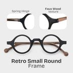 Zeelool Readers Retro Blue Light Blocking Reading Glasses for Men Women, Vintage Small Round Eyeglasses Anti UV Arale