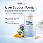 Liver Support Supplement Capsules, Liver Health Milk Thistle Extract with Turmeric & Inositol, Antioxidant & Daily Wellness Support, Vegetarian Capsules, 60 Count