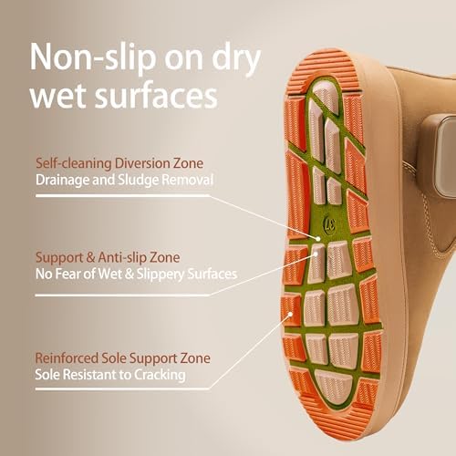 Heated Boots for Women & Men, Waterproof Winter Heated Shoes with 3500mAh Rechargeable Battery, 3-Level Warming, Electric Foot Warmer for Indoor & Outdoor Use, Heated Slippers for Woman