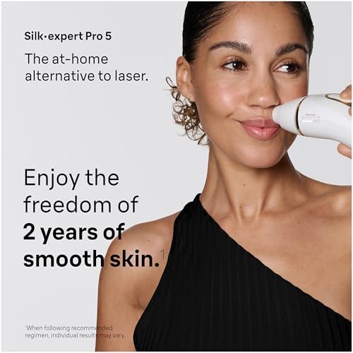 Braun IPL, Silk·Expert Pro 5, IPL Hair Removal for Women and Men, Permanent Laser Hair Reduction At-Home, 1 Head, IPL5100