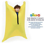 SANHO Dynamic Movement Sensory body Sock,Small, 3-5 Years,40" L x 27" W,Good for Height:35"-40",For Autistic & Sensory Processing Disorders,Updated Version,Yellow.