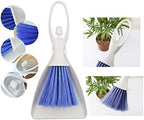 LBY Hand Broom and Dustpan Set, Mini Brush Nesting Tiny Cleaning Whisk, Ergonomic Grip Handle for Desk, Keyboard, Car Cleaner Tools 2 in 1